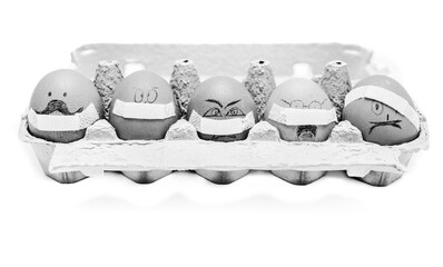 Jajka wielkanocne na kwarantannie. © Tomasz