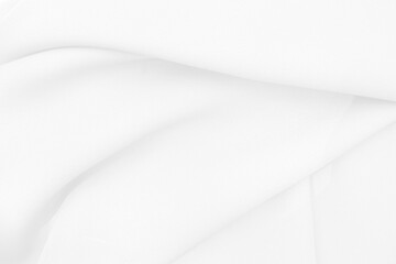 Obraz premium Beautiful white fabric waves, soft focus, used for backgrounds. White cloth background