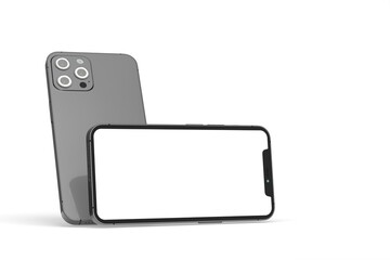 Smartphone. Mobile phone Template. Telephone 3d