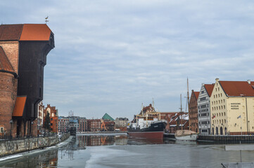 Gdańsk żuraw i statki © Dominika