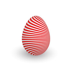 Colorful 3D realistic Easter egg