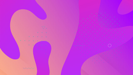 Dynamic Background. Minimal Design. Flat Creative Template. Wavy Abstract Cover. 3d Landing Page. Blue Memphis Layout. Futuristic Flyer. Modern Concept. Magenta Dynamic Background