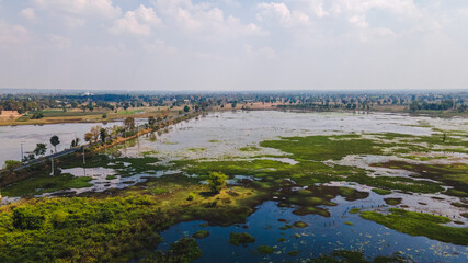 Water reservoir dam in thailand