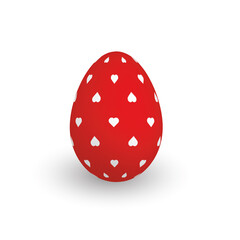 Colorful 3D realistic Easter egg