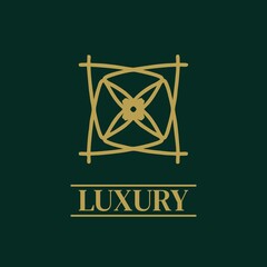 Mandala Geometric ornament logo Elegant premium icon vector design