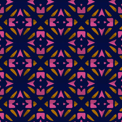  Geometric vector pattern with triangular elements. Seamless abstract ornament for wallpapers and backgrounds.