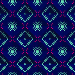 Geometric vector pattern with triangular elements. Seamless abstract ornament for wallpapers and backgrounds.