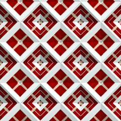  Geometric vector pattern with triangular elements. Seamless abstract ornament for wallpapers and backgrounds.