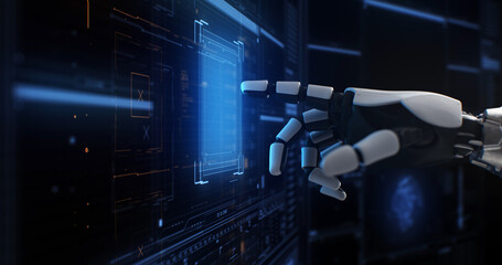 Crop robot using futuristic interface