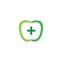 Apple vector illustration design icon logo template