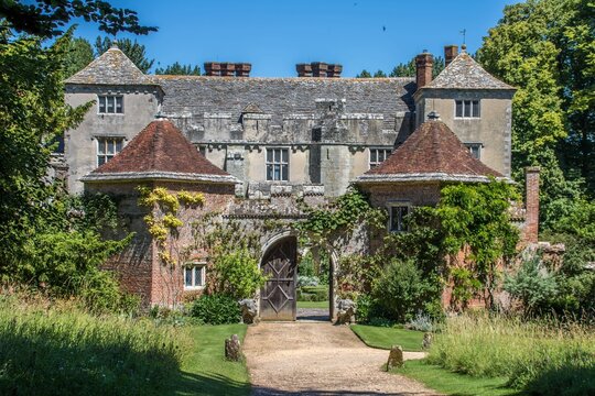 beautiful old manor house in the english countryside