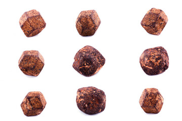 Collection of stone mineral garnet