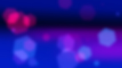 Blue hexagon particle lights illustration background .defocused perspective , fit for your background project.