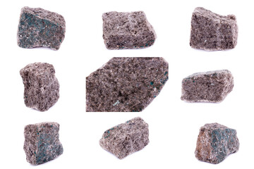 Collection of stone mineral Barite