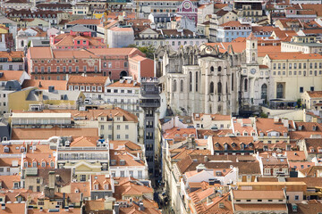 Fototapeta na wymiar Elevador de Santa Justa Lissabon