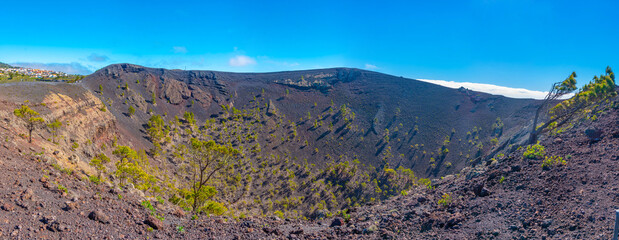 San Antonio crater at La Palma, Canary Islands, Spain.