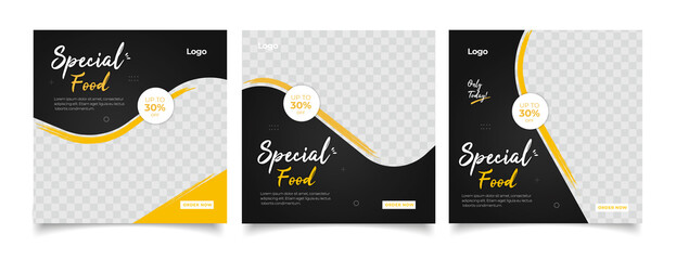 special menu concept banner template design. Discount abstract promotion layout poster. 