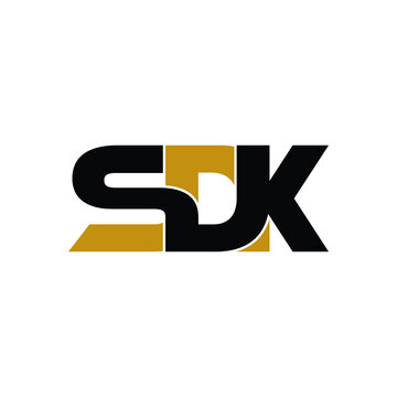 SDK letter monogram logo design vector