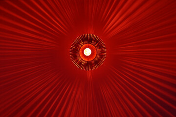 red background with rays