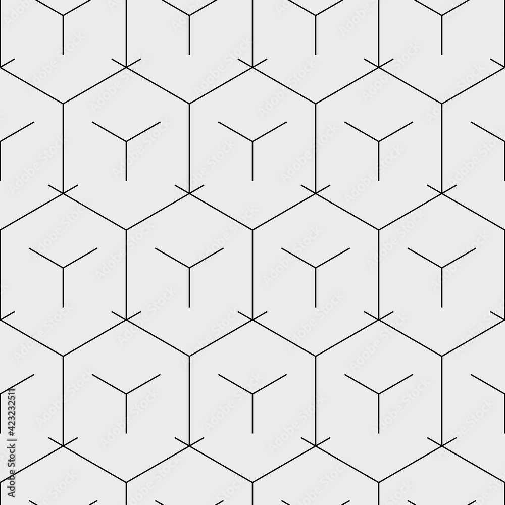 Aufkleber Abstract Empty Cells. Vector Empty Cells Pattern.