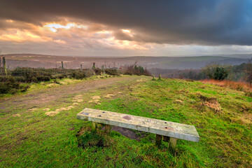 Obraz premium Crompton Moor looking over Shaw