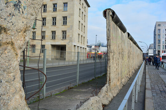 Berliner Mauer Grenze an der Topografie des Terrors in Berlin Checkpoint Charlie, Deutschland