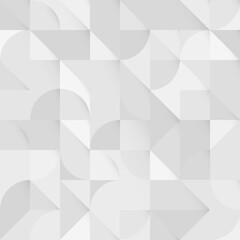 Obraz premium Light grayscale abstract Geometric Shapes Background. Seamless Vector