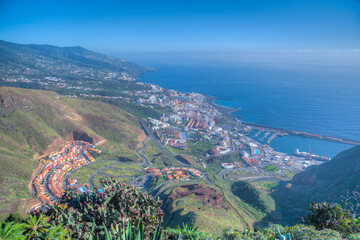 Aerial view of Santa Cruz de la Palma at La Palma, Canary islands, Spain © dudlajzov