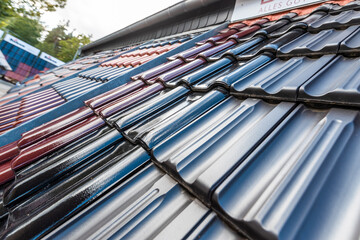 Ausstellung von Dachziegeln