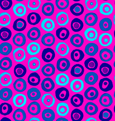 Circle Hand drawn Watercolor isolated on white canvas with high resolution texture, seamless pattern
