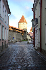 Stadtmauer in Tallinn Estland Revaler Stadtbefestigung
