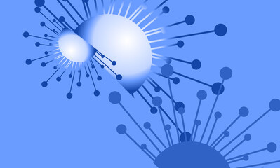 Corona virus background, deadly virus, dangerous disease.