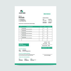 Corporate Invoice Design Template 