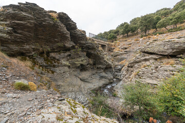 stream of water in the mountain