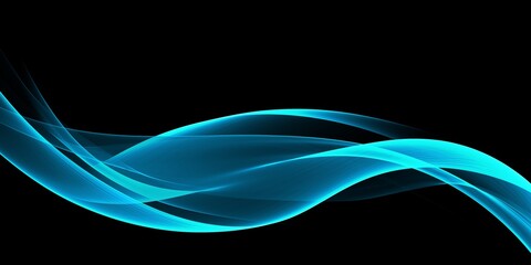 Simple Neon Blue Minimal Modern Elegant Abstract Background
