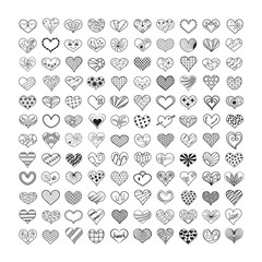 Fototapeta premium Set of Hearts