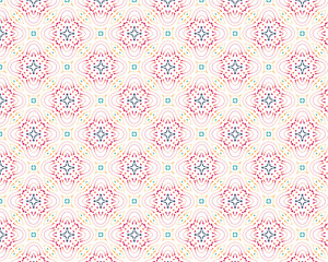 Pattern illustration designed as various abstract shapes decoration.