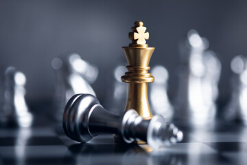 chess board game competition business concept