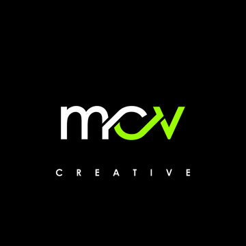 MCV Letter Initial Logo Design Template Vector Illustration