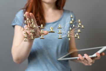team hierarchy connection group digital