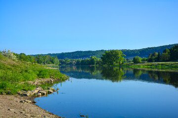 Elbe bei Dresden im Sommer