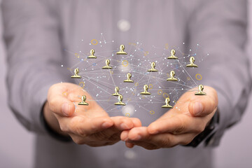 organization chart team concept networking business