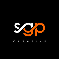 SGP Letter Initial Logo Design Template Vector Illustration
