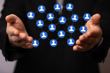 conference Digital Network and data concept
