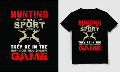 Hunting T Shirt Design, Gun, Deer