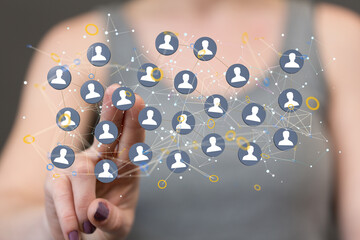 organization chart team concept networking