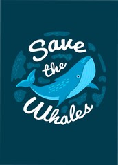 Please save the whales. Endangered sea species.