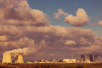 Nuclear power station Dukovany, Vysocina region, Czech republic