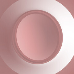 Circular color gradient. Shades of red and white. Unusual minimalistic background. Cover design, banner. EPS vector.