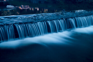 waterfall with blurry water, long exposure
